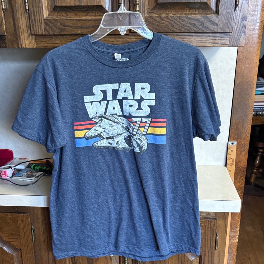 STAR WARS 77 MILLENIUM FALCON Shirt Men’s Size Large Zuni Sportswear